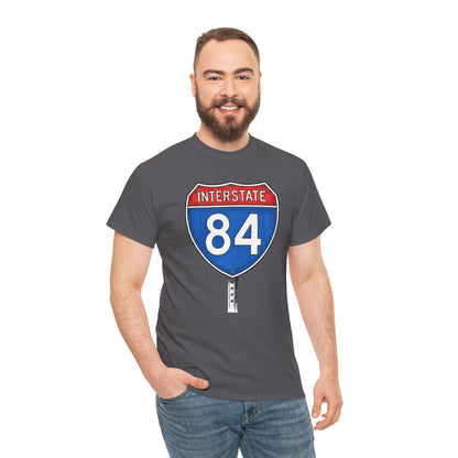 Interstate 84 Sign Tee | Vintage Urban Graphic I84 T-shirt