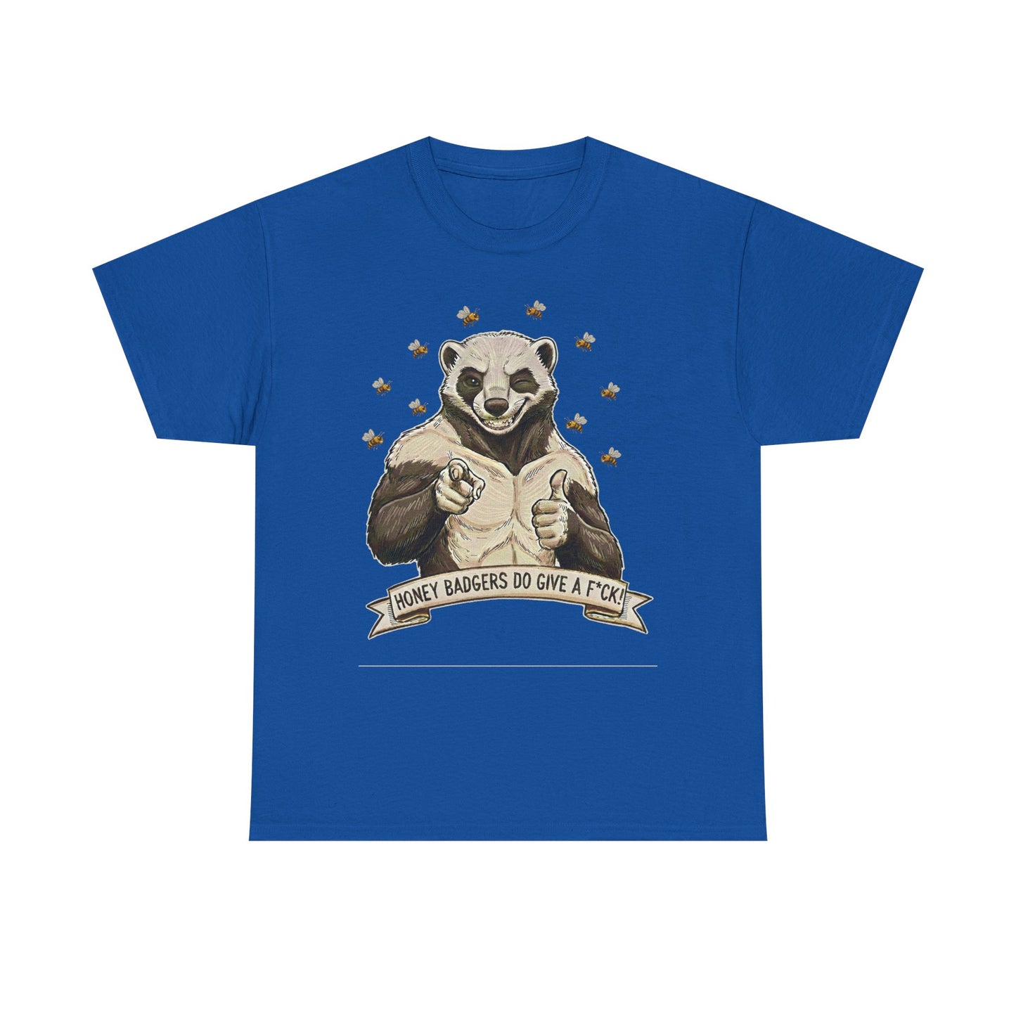 Honey Badger T-Shirt | Honey Badgers Do Give A F*ck Graphic Tee