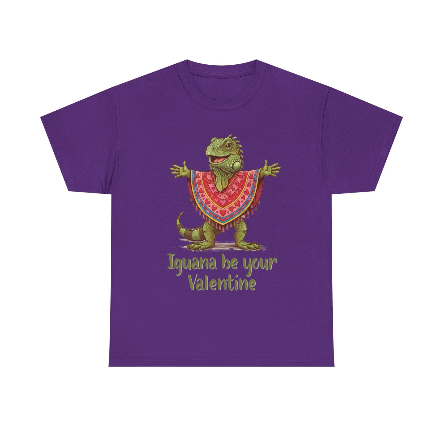 Valentines Day ! "Iguana be your Valentine" Tee | Happy Iguana in Heart Poncho | Valentines Gift