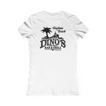 2 Sided Women's Tee | Dino's Bar & Grill | Daytona Beach