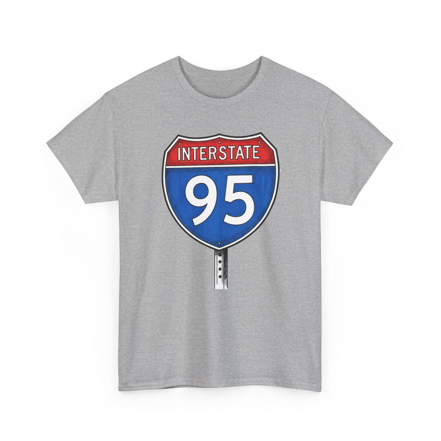 Interstate 95 Sign Tee | Vintage Urban Graphic I95 T-shirt