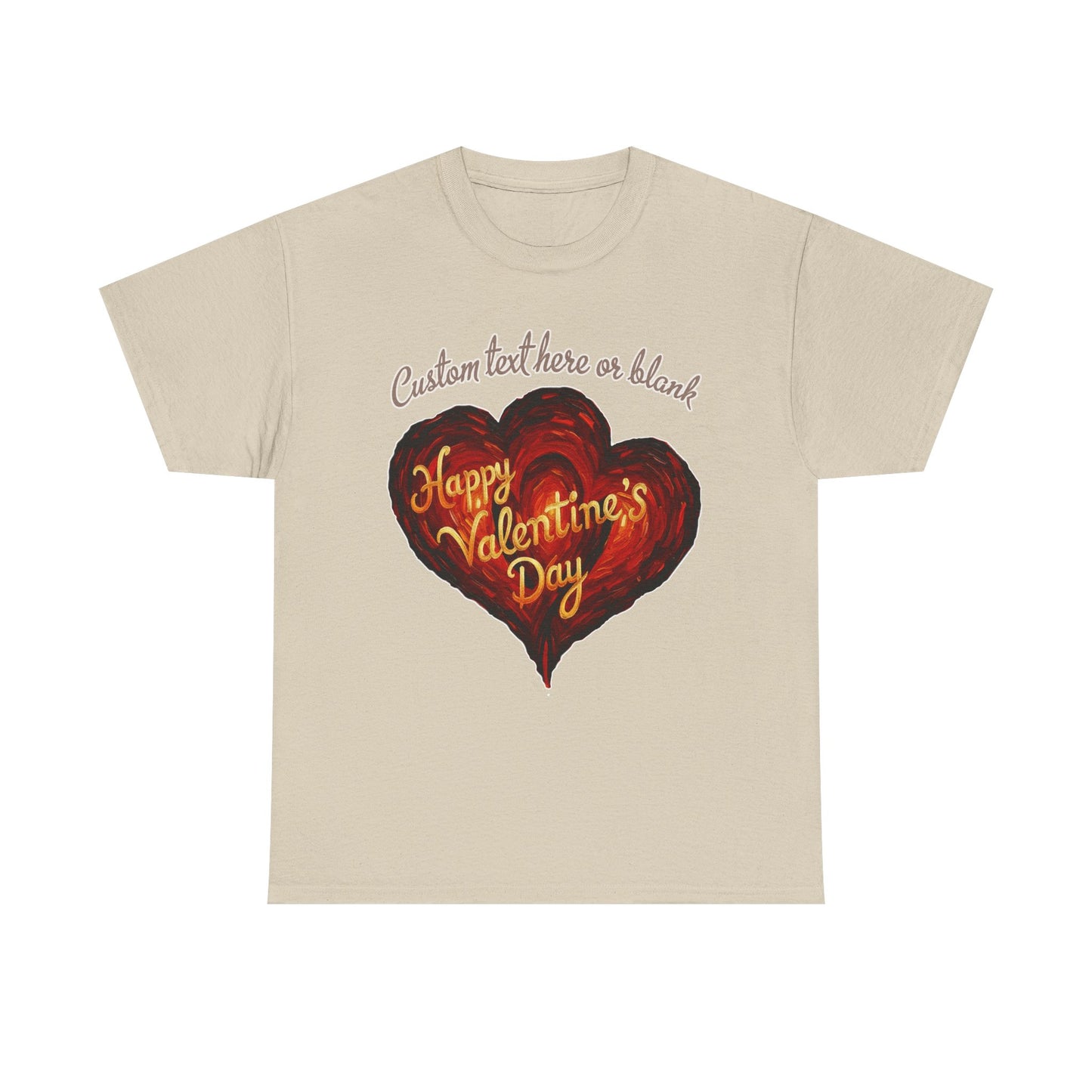 Valentines Day CUSTOMIZABLE | Van Gogh style heart | Personalized T-shirt