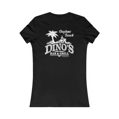 2 Sided Women's Tee | Dino's Bar & Grill | Daytona Beach