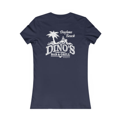 2 Sided Women's Tee | Dino's Bar & Grill | Daytona Beach