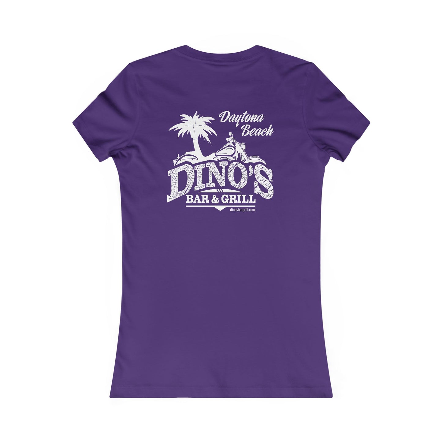 2 Sided Women's Tee | Dino's Bar & Grill | Daytona Beach