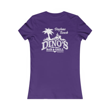 2 Sided Women's Tee | Dino's Bar & Grill | Daytona Beach