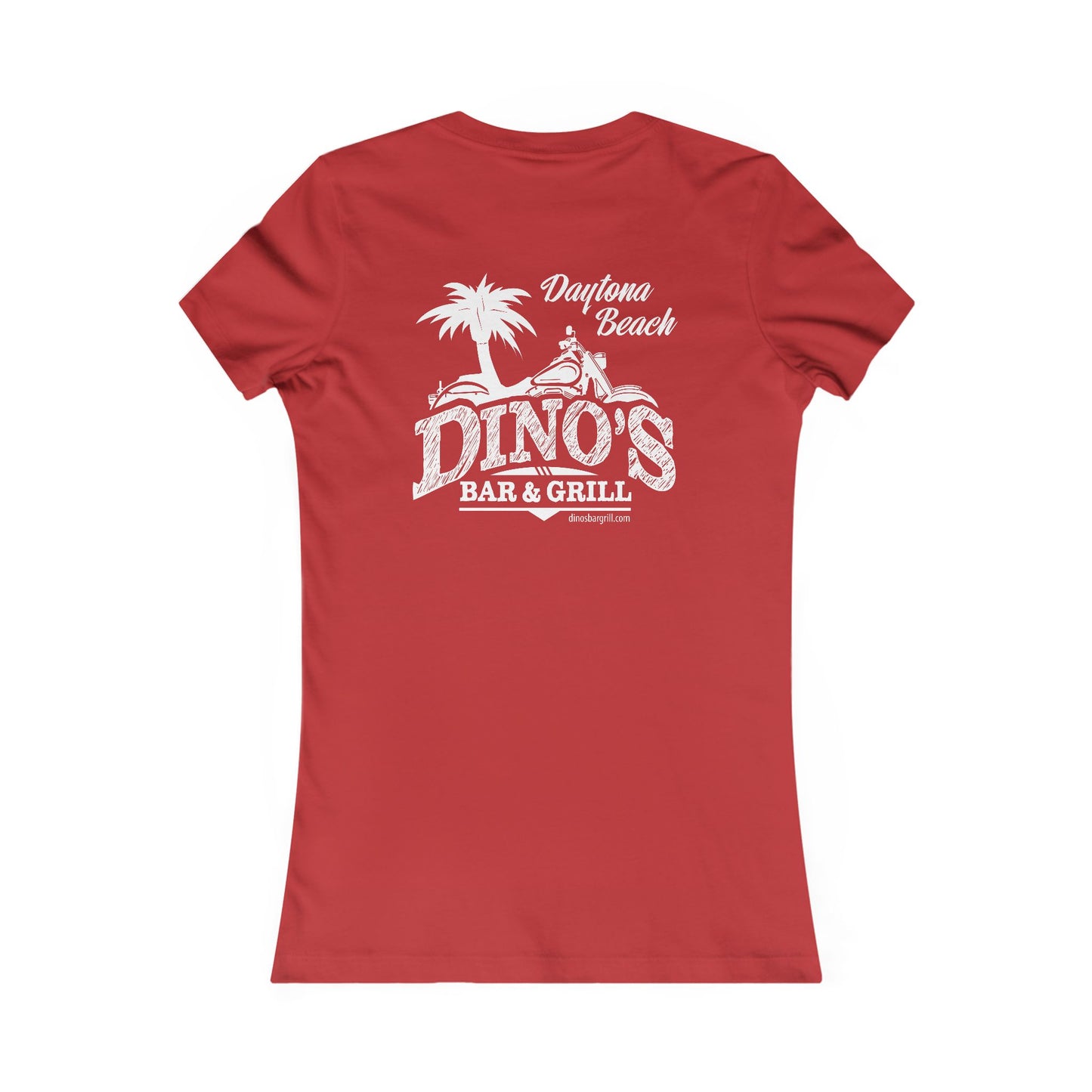 2 Sided Women's Tee | Dino's Bar & Grill | Daytona Beach