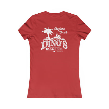 2 Sided Women's Tee | Dino's Bar & Grill | Daytona Beach