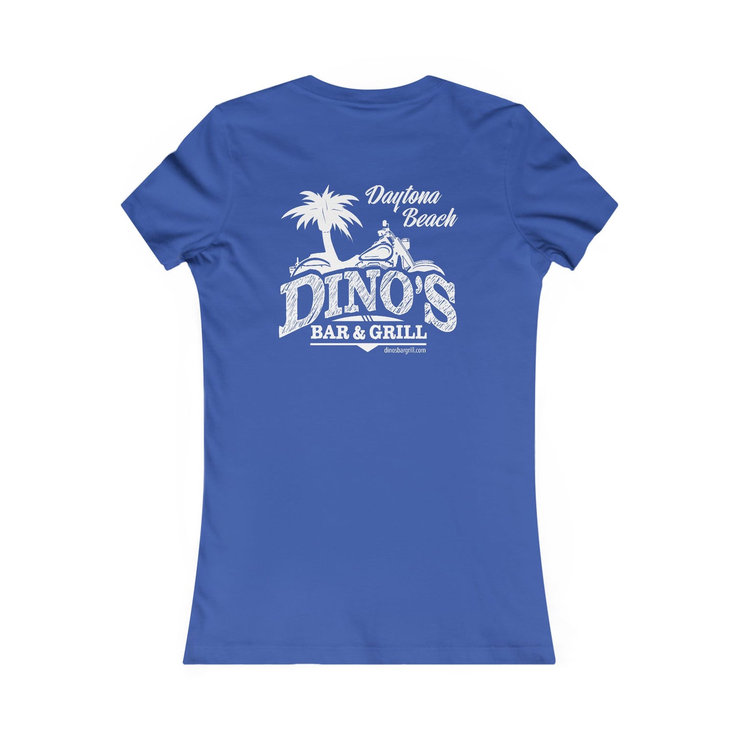 2 Sided Women's Tee | Dino's Bar & Grill | Daytona Beach