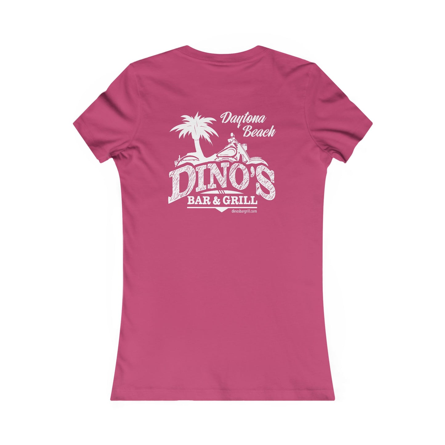 2 Sided Women's Tee | Dino's Bar & Grill | Daytona Beach