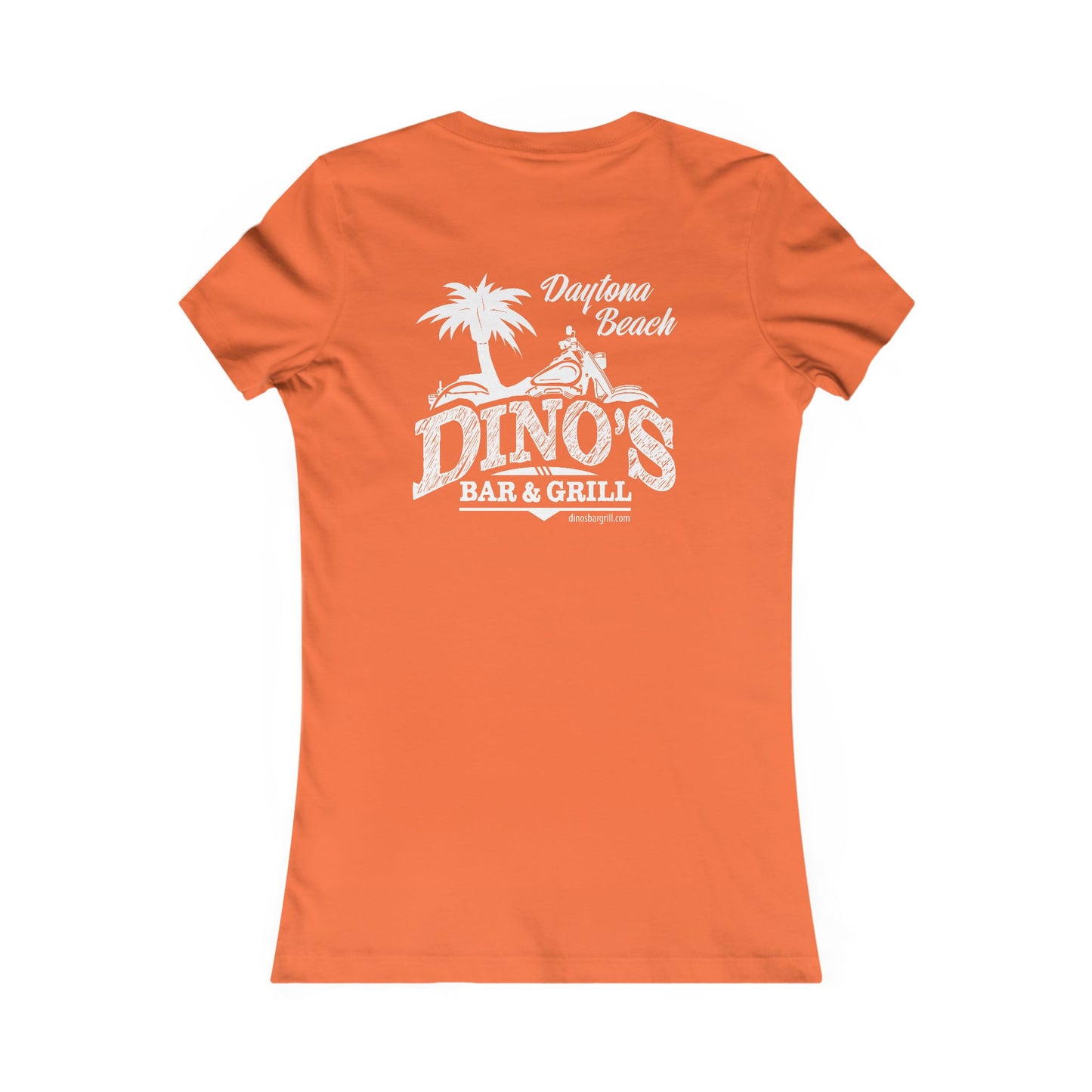 2 Sided Women's Tee | Dino's Bar & Grill | Daytona Beach