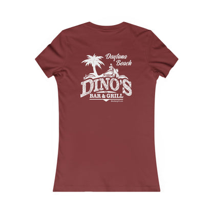2 Sided Women's Tee | Dino's Bar & Grill | Daytona Beach