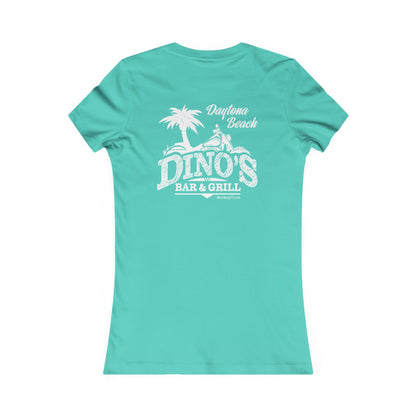 2 Sided Women's Tee | Dino's Bar & Grill | Daytona Beach