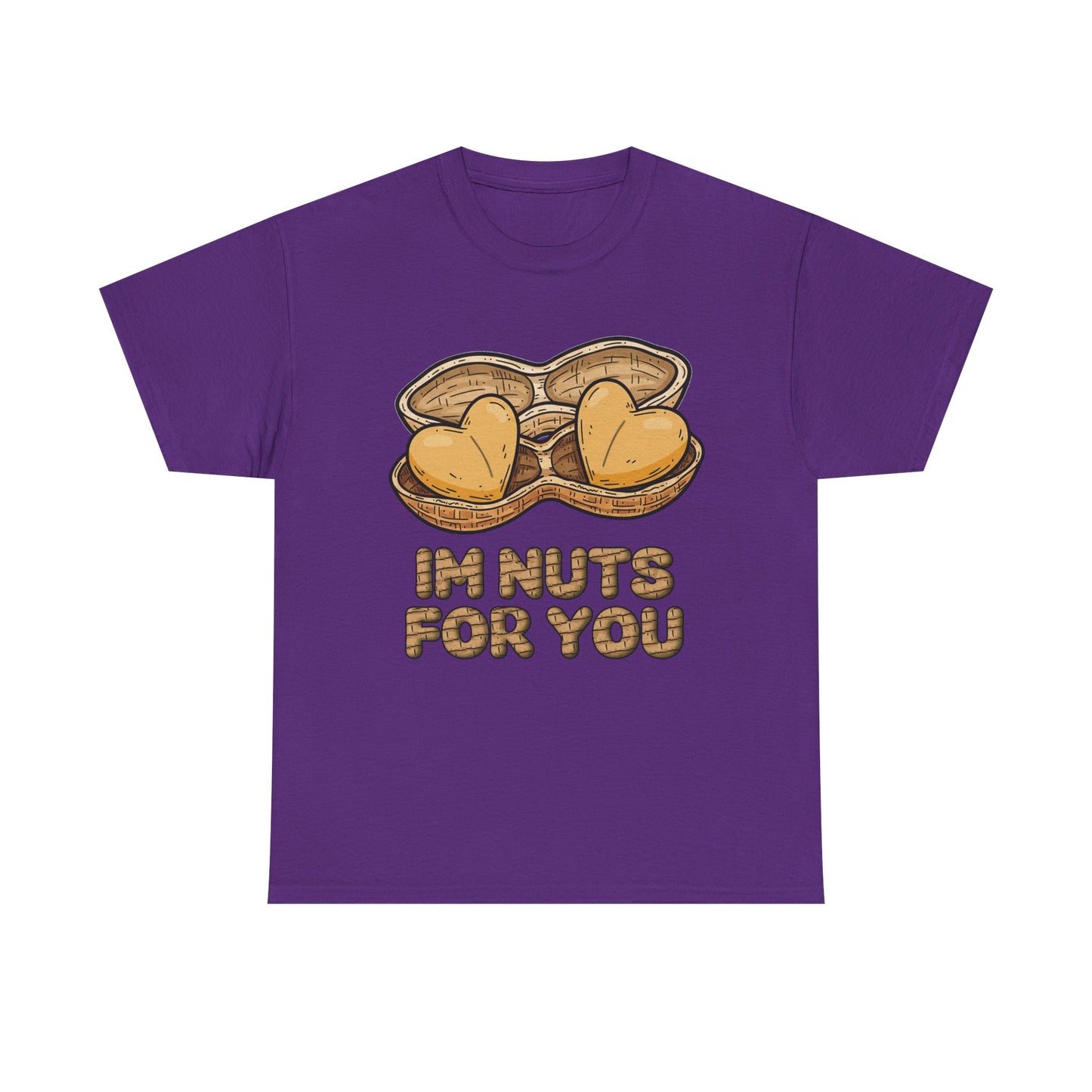 Valentines Day ! "Im Nuts for You" Tee | Heart shaped peanuts | Valentines Gift