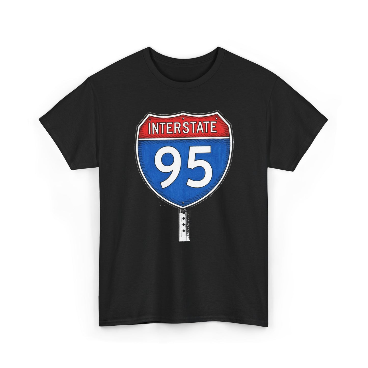 Interstate 95 Sign Tee | Vintage Urban Graphic I95 T-shirt