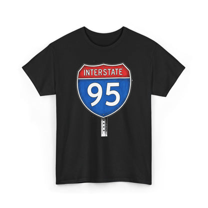 Interstate 95 Sign Tee | Vintage Urban Graphic I95 T-shirt