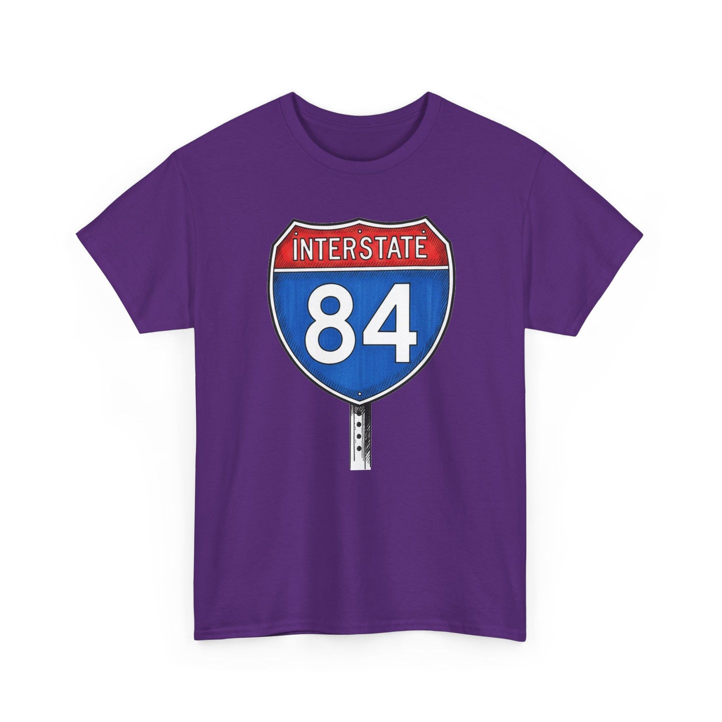 Interstate 84 Sign Tee | Vintage Urban Graphic I84 T-shirt