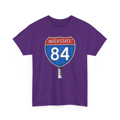 Interstate 84 Sign Tee | Vintage Urban Graphic I84 T-shirt