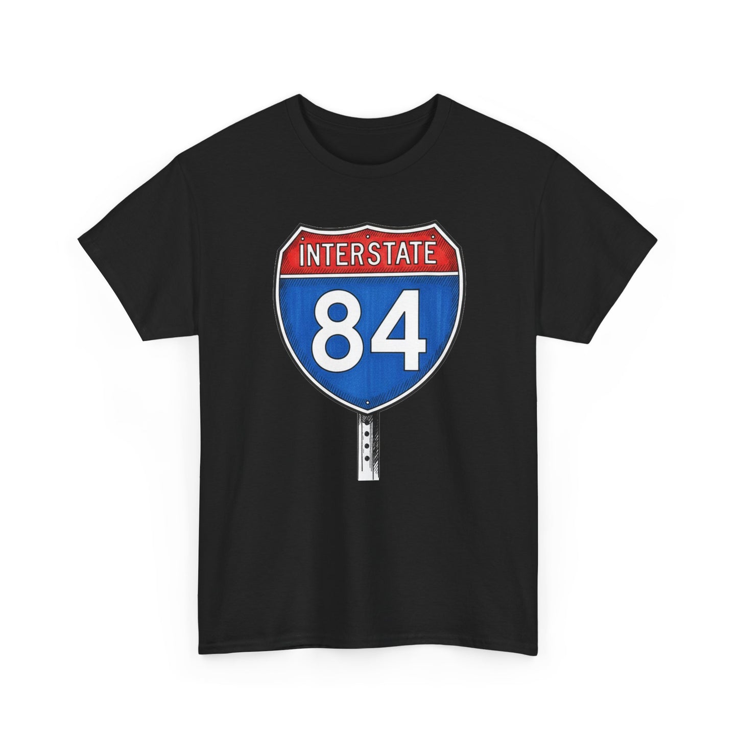 Interstate 84 Sign Tee | Vintage Urban Graphic I84 T-shirt