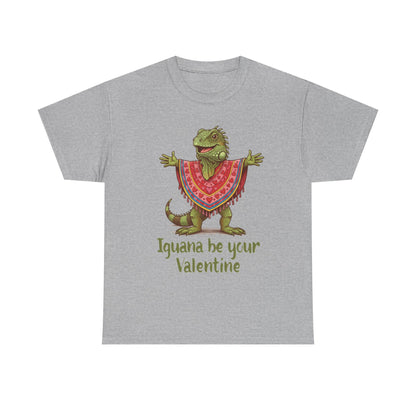 Valentines Day ! "Iguana be your Valentine" Tee | Happy Iguana in Heart Poncho | Valentines Gift