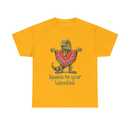 Valentines Day ! "Iguana be your Valentine" Tee | Happy Iguana in Heart Poncho | Valentines Gift