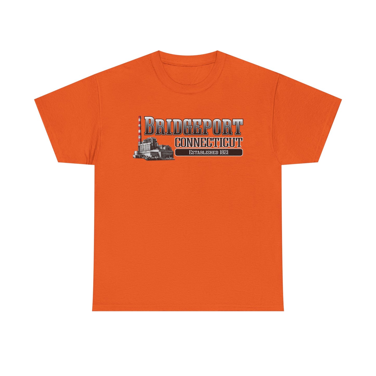 Bridgeport Connecticut Smokestack T-Shirt | Established 1821