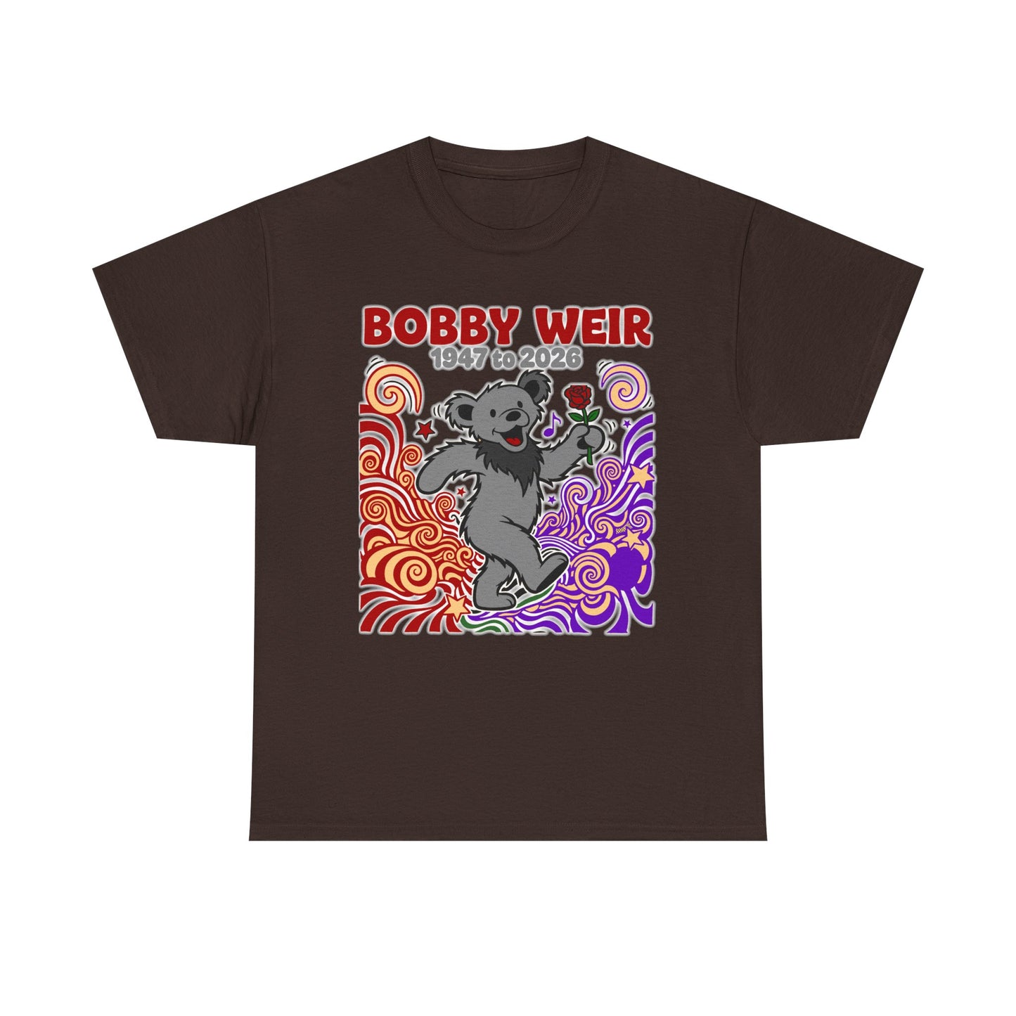 Bobby Weir Dead Bear T-Shirt | 1947-2026 Memorial Graphic Tee