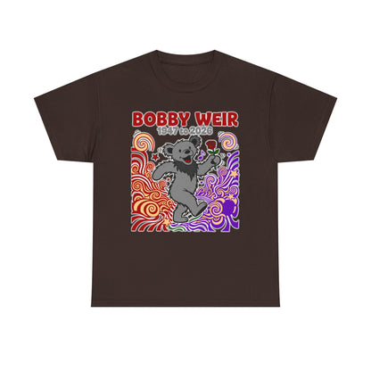 Bobby Weir Dead Bear T-Shirt | 1947-2026 Memorial Graphic Tee