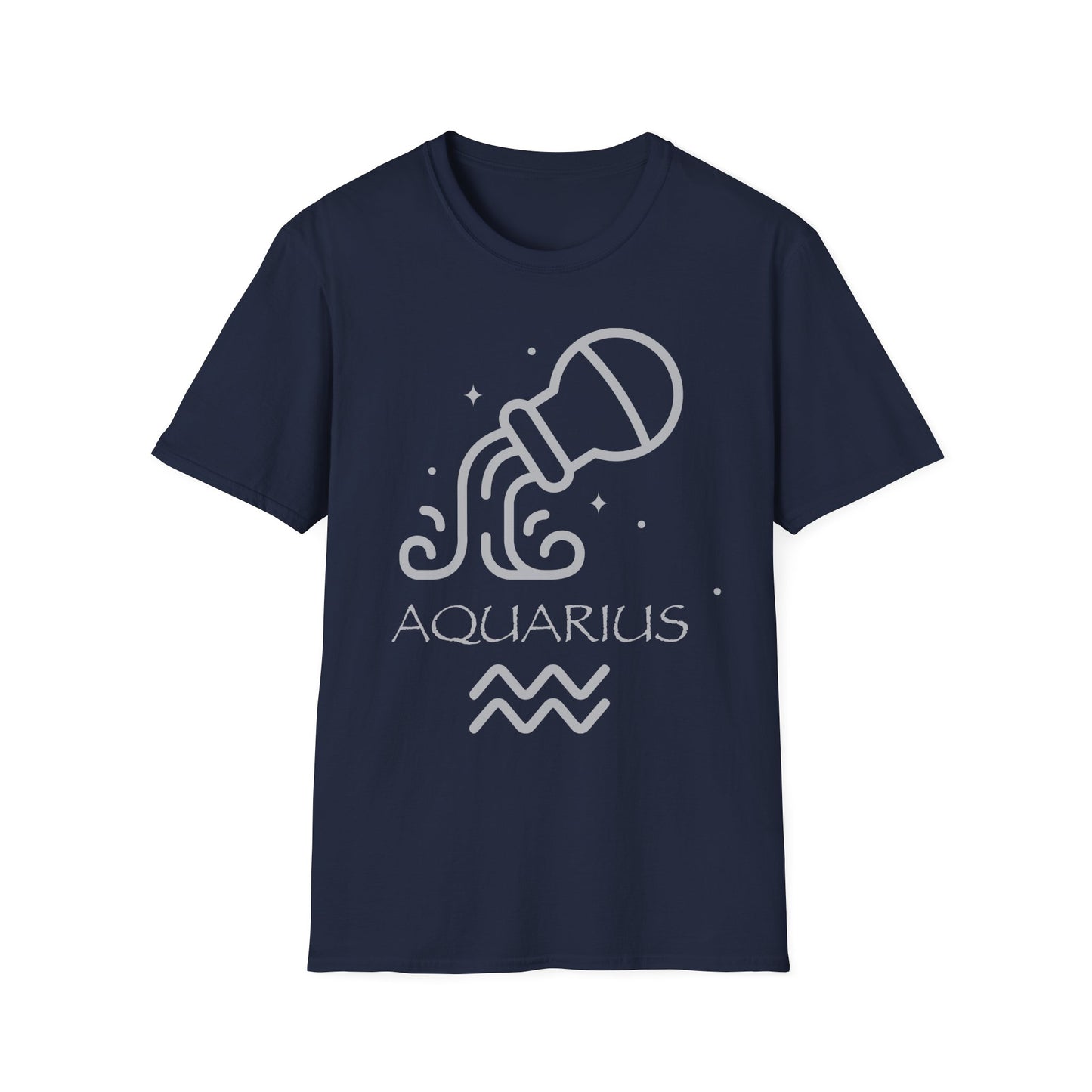 Aquarius Water Bearer Zodiac Symbol T-Shirt | Astrology