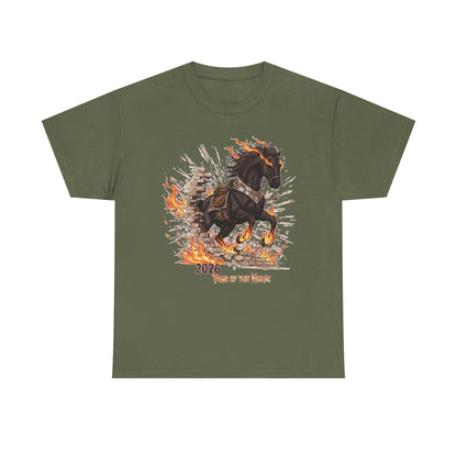 2026 Year of the Horse Tee | Chinese Zodiac Fire Horse Illustration