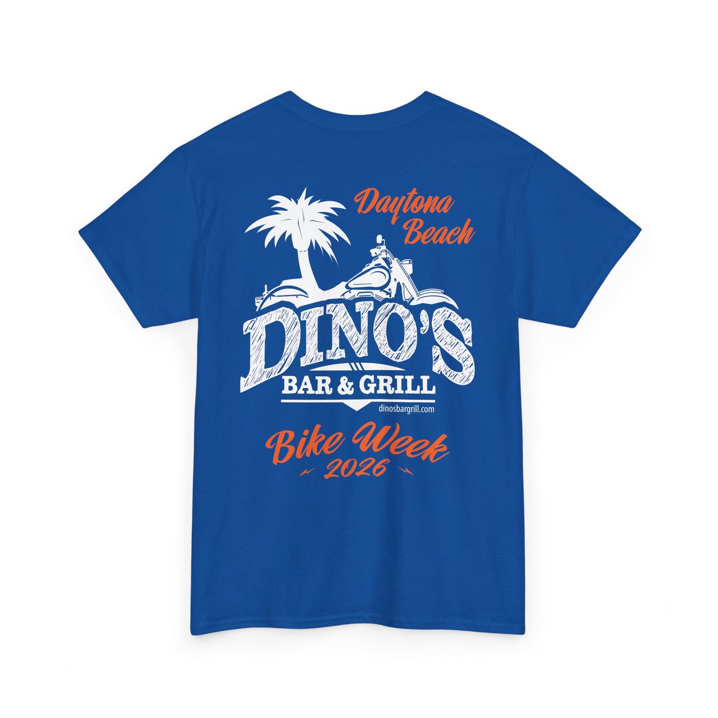 2-Sided T‑Shirt | Bike Week 2026 | Dino's Bar & Grill | Daytona Beach