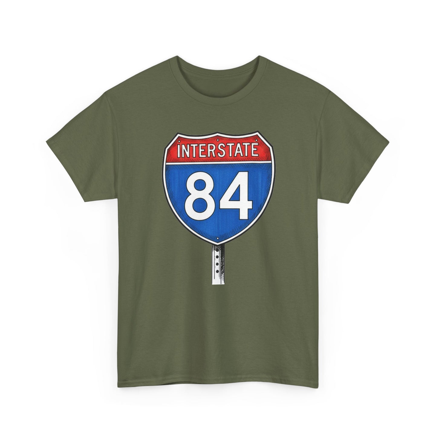 Interstate 84 Sign Tee | Vintage Urban Graphic I84 T-shirt