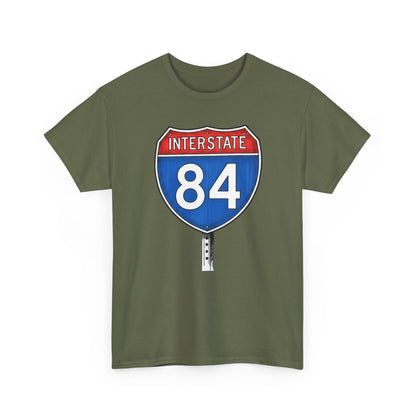 Interstate 84 Sign Tee | Vintage Urban Graphic I84 T-shirt