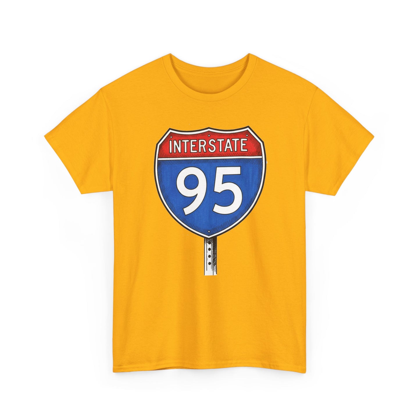 Interstate 95 Sign Tee | Vintage Urban Graphic I95 T-shirt