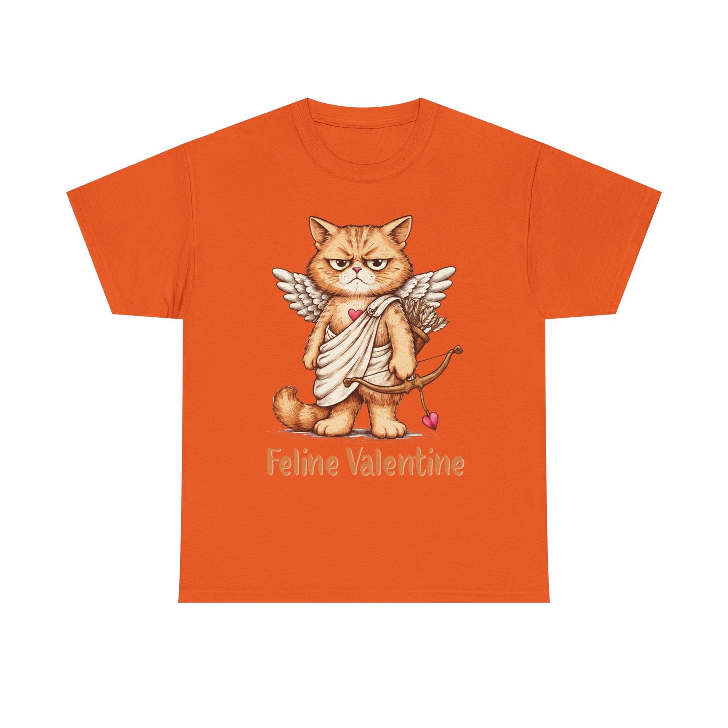 Valentines Day ! Feline Valentine Tee | Grumpy Cat Cupid | Valentines Gift