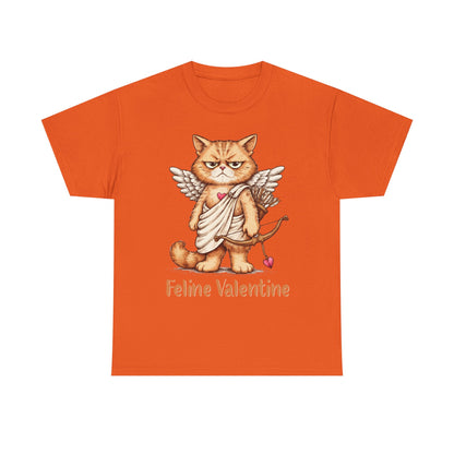 Valentines Day ! Feline Valentine Tee | Grumpy Cat Cupid | Valentines Gift