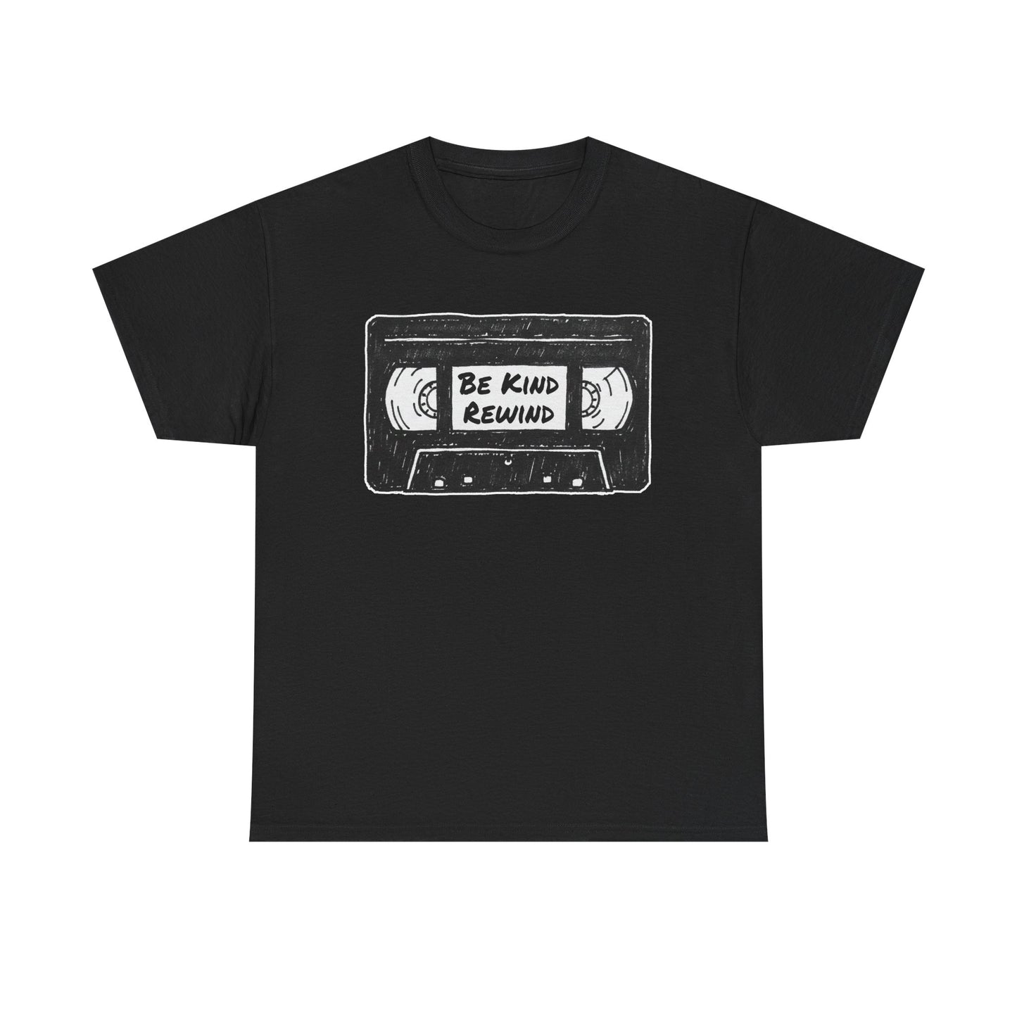 Be Kind Rewind VHS cassette tape T-Shirt | retro music tee