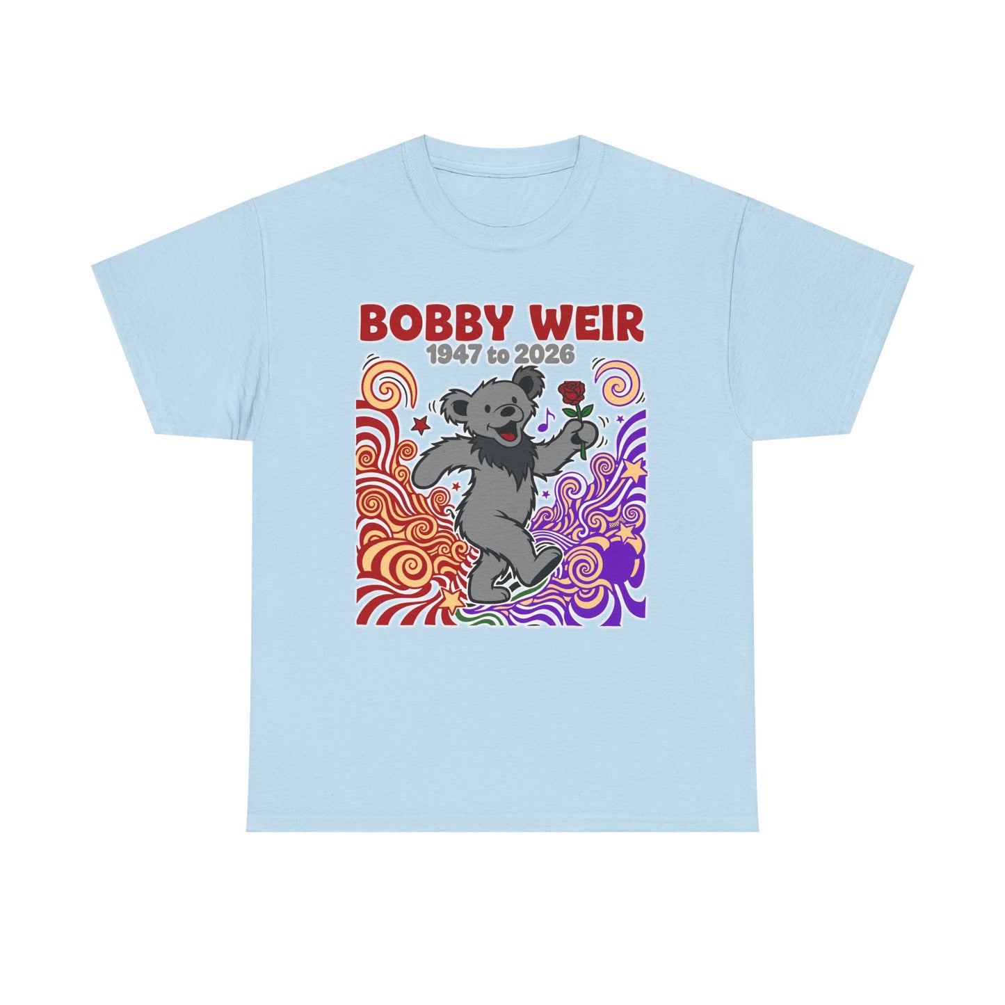 Bobby Weir Dead Bear T-Shirt | 1947-2026 Memorial Graphic Tee