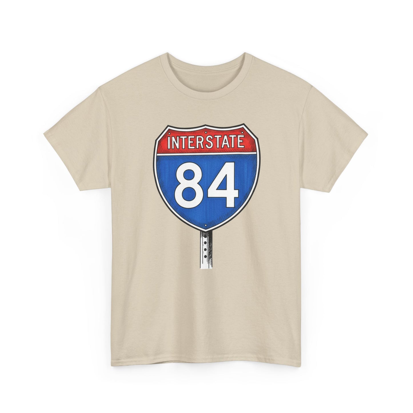 Interstate 84 Sign Tee | Vintage Urban Graphic I84 T-shirt