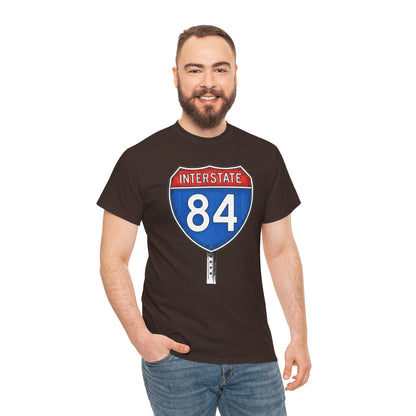 Interstate 84 Sign Tee | Vintage Urban Graphic I84 T-shirt