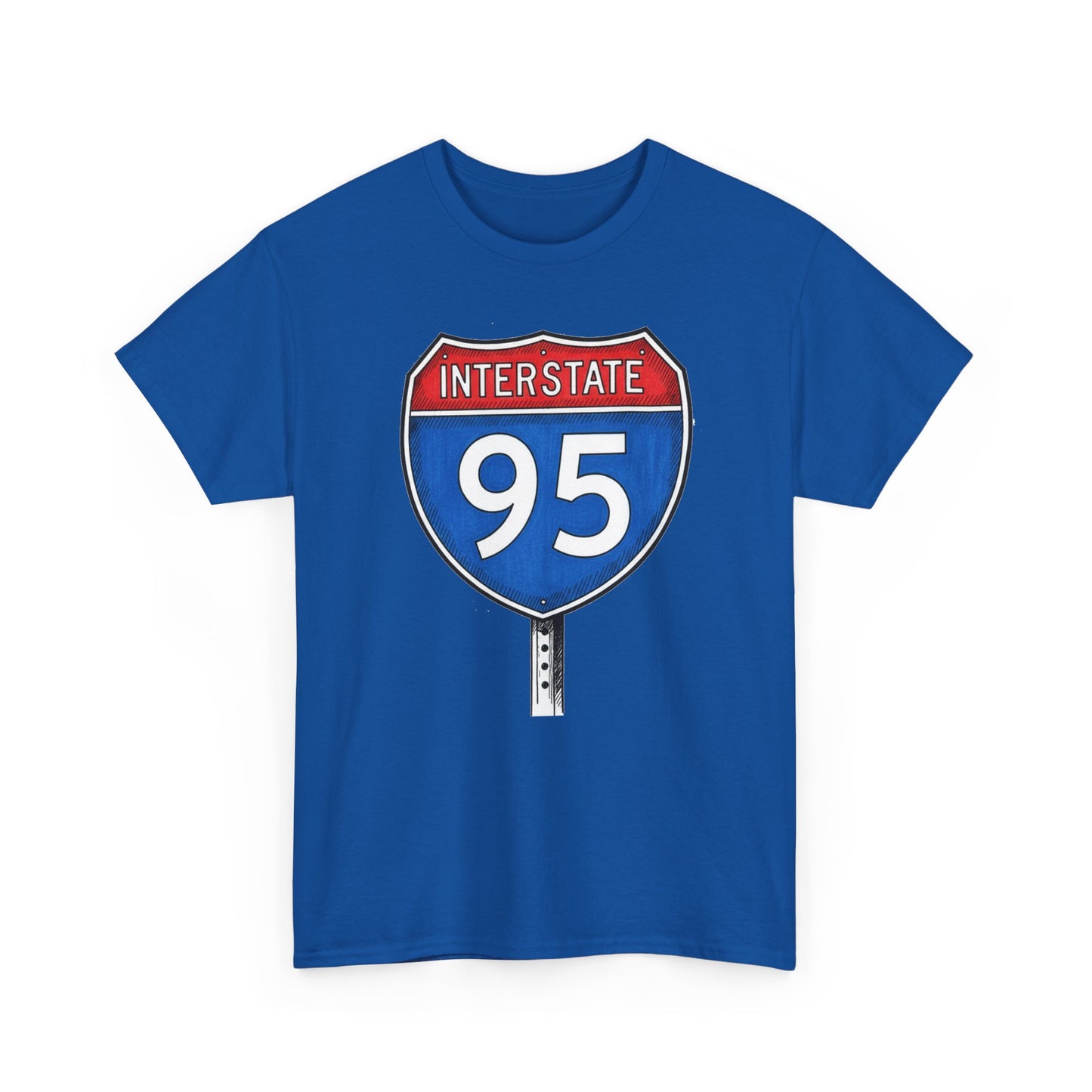 Interstate 95 Sign Tee | Vintage Urban Graphic I95 T-shirt