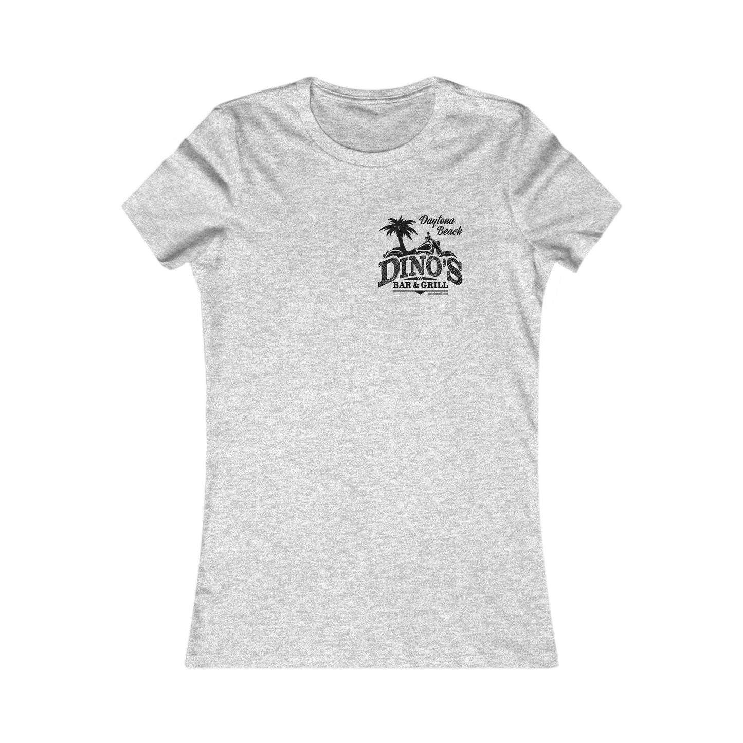 2 Sided Women's Tee | Dino's Bar & Grill | Daytona Beach