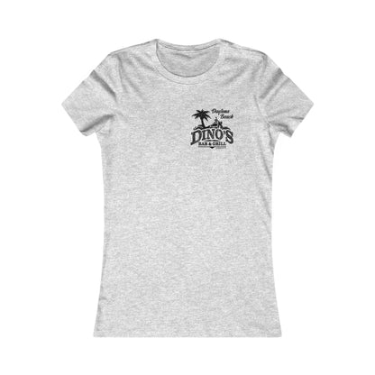 2 Sided Women's Tee | Dino's Bar & Grill | Daytona Beach