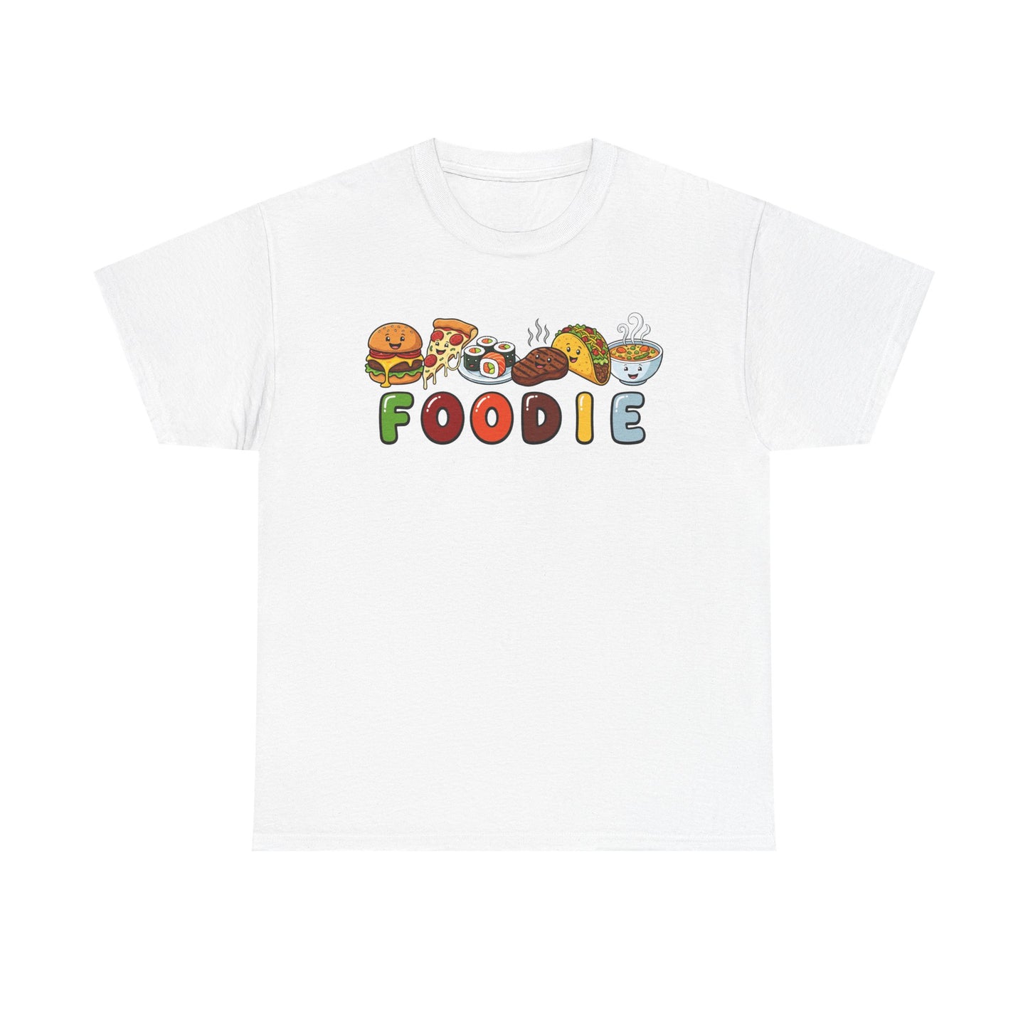 Foodie shirt | Food Lovers | Pizza, Burger, Sushi, Steak, Taco, Soup Tee