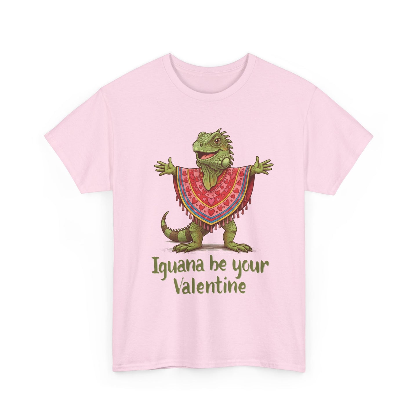 Valentines Day ! "Iguana be your Valentine" Tee | Happy Iguana in Heart Poncho | Valentines Gift