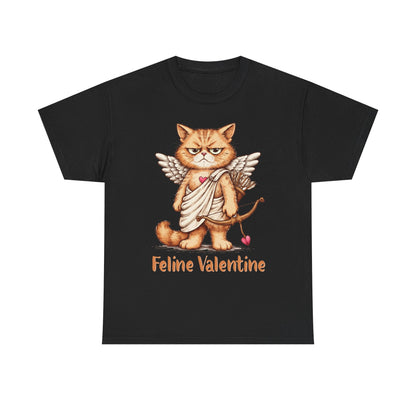Valentines Day ! Feline Valentine Tee | Grumpy Cat Cupid | Valentines Gift