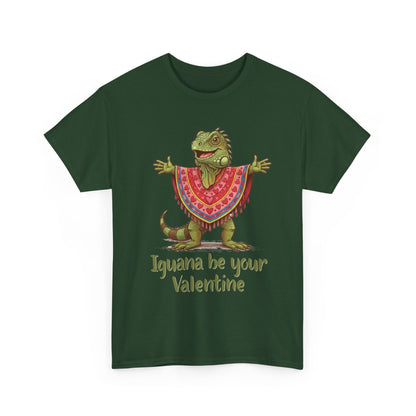 Valentines Day ! "Iguana be your Valentine" Tee | Happy Iguana in Heart Poncho | Valentines Gift