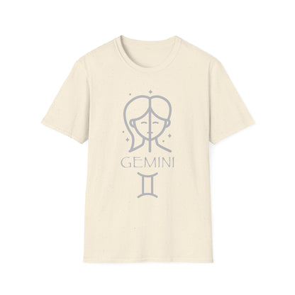 Gemini Zodiac Illustration T-Shirt | Gemini Symbol Tee