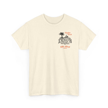 2-Sided T‑Shirt | Bike Week 2026 | Dino's Bar & Grill | Daytona Beach