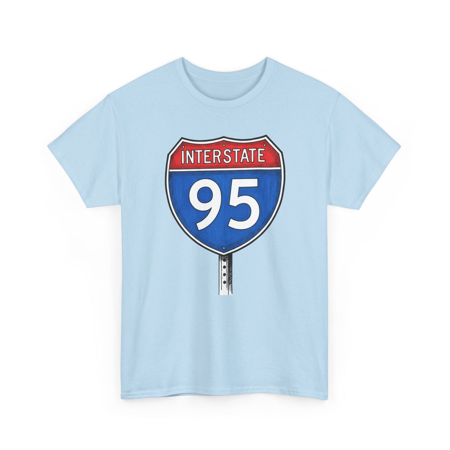 Interstate 95 Sign Tee | Vintage Urban Graphic I95 T-shirt